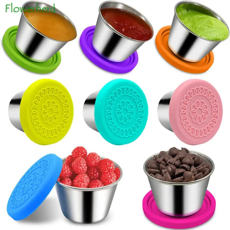 Small Containers with Lids Reusable Sauce Containers for Lunch Box Stainless Steel Condiment Cup Leakproof Dipping Sauce Cups
Small Containers with Lids Reusable Sauce Containers for Lunch Box Stainless Steel Condiment Cup Leakproof Dipping Sauce Cups