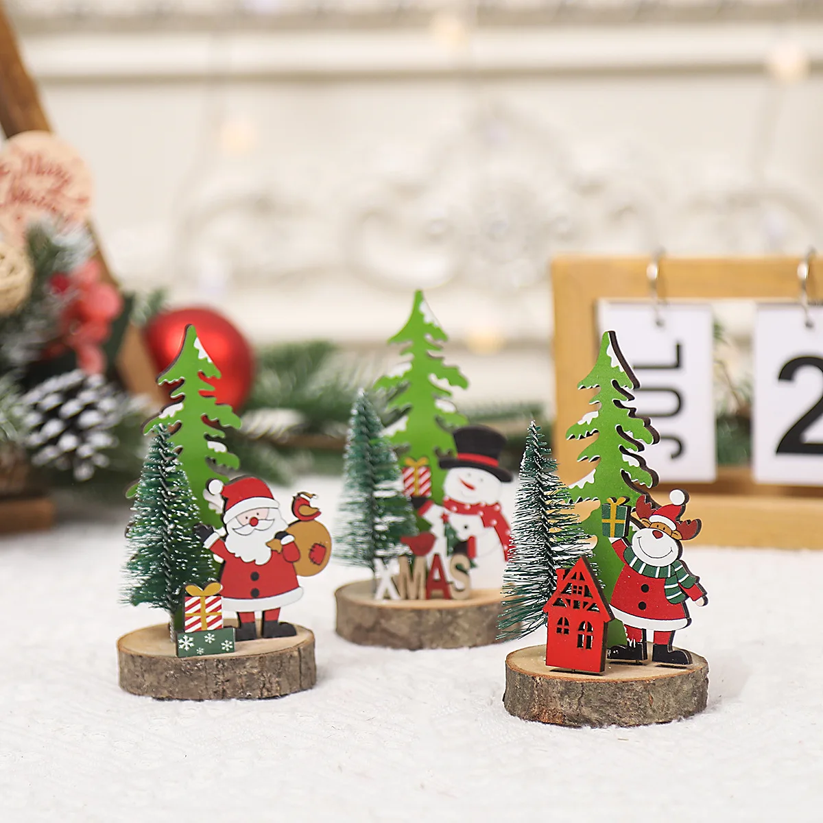1/3Pcs Wooden Santa Claus Snowman Elk Photo Clip Place Card Holder Christmas Table Stand Decoration Ornaments Home Decor Navidad
1/3Pcs Wooden Santa Claus Snowman Elk Photo Clip Place Card Holder Christmas Table Stand Decoration Ornaments Home Decor Navidad