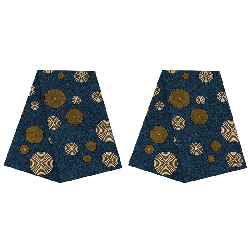 2Pcs 6 Yards African Ankara Polyester Wax Prints Fabric African Fabric For Party Dress
2Pcs 6 Yards African Ankara Polyester Wax Prints Fabric African Fabric For Party Dress