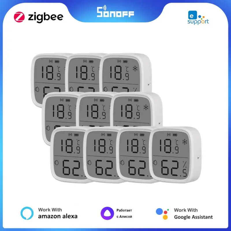 New SONOFF SNZB-02D Zigbee Smart Temperature Humidity Sensor With LCD Screen For EWeLink APP Alexa Google Home Assistant Alice
New SONOFF SNZB-02D Zigbee Smart Temperature Humidity Sensor With LCD Screen For EWeLink APP Alexa Google Home Assistant Alice