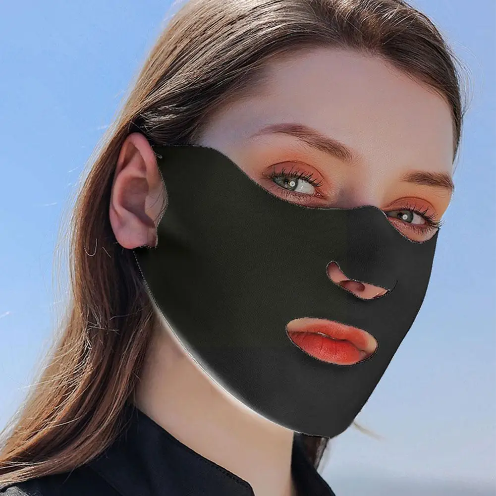 Sunscreen Ice Silk Mask Women Men Summer UV Protection Golf Face Reusable Outdoor Cycling Sports Hiking Mask Breathable E1K3 
Sunscreen Ice Silk Mask Women Men Summer UV Protection Golf Face Reusable Outdoor Cycling Sports Hiking Mask Breathable E1K3