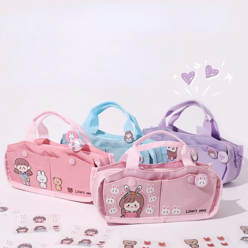 Cute Stationery Box Large Capacity Pencil Bag Multi-layer Pen Case Girl DIY Portable Stationery Holder Student School Supplies
Cute Stationery Box Large Capacity Pencil Bag Multi-layer Pen Case Girl DIY Portable Stationery Holder Student School Supplies
