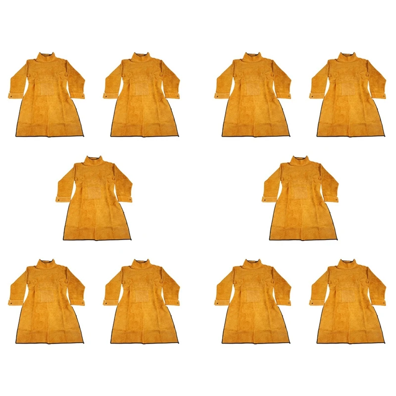 10Pcs 120Cm Welding Apron Flame Retardant Long Sleeve Welder Protective Clothing Split Leather Fire-Resistant
10Pcs 120Cm Welding Apron Flame Retardant Long Sleeve Welder Protective Clothing Split Leather Fire-Resistant