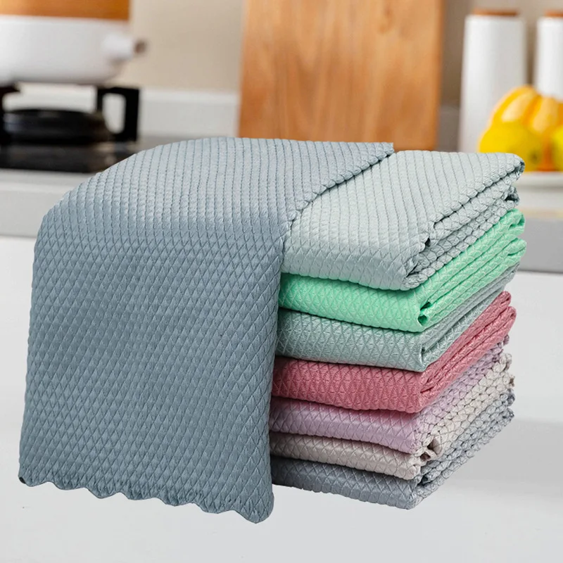 1PCS Kitchen Anti-Grease Wiping Rags Efficient Fish Scale Super Absorbent Towel Household Tableware Washing Cleaning Towel
1PCS Kitchen Anti-Grease Wiping Rags Efficient Fish Scale Super Absorbent Towel Household Tableware Washing Cleaning Towel