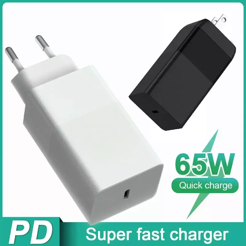 PD 65W USB Charger Phone Laptop Type C Wall Charger 100-240V Travel Fast Charging Adapter for iPhone EU Black
PD 65W USB Charger Phone Laptop Type C Wall Charger 100-240V Travel Fast Charging Adapter for iPhone EU Black