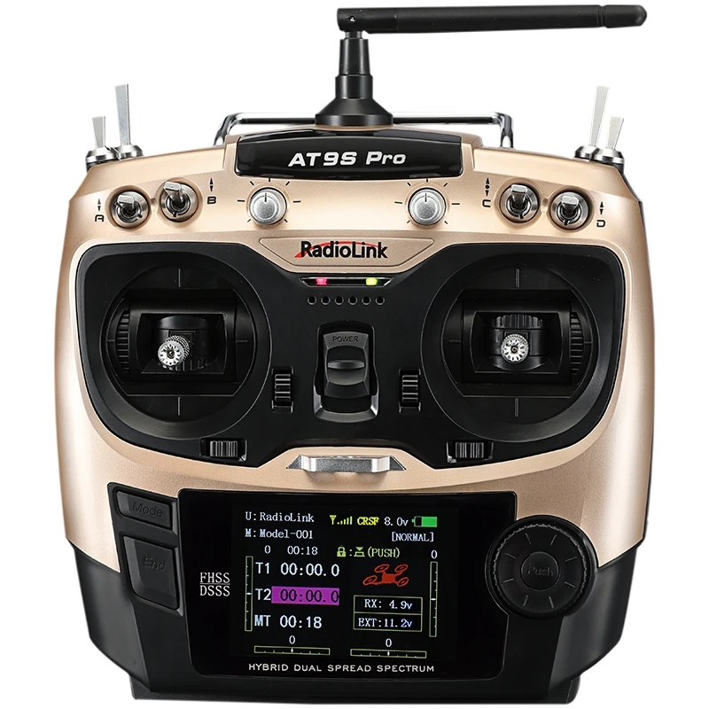 New Radiolink 2.4G AT9S R9DS Radio Remote Control 9CH Transmitter & Receiver Mode 2
New Radiolink 2.4G AT9S R9DS Radio Remote Control 9CH Transmitter & Receiver Mode 2