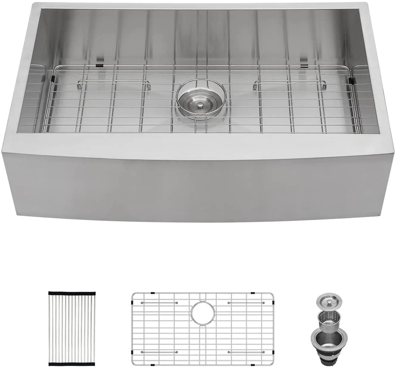 33 Inch Farmhouse Kitchen Sink 33”x21”x9” Stainless Steel Apron Front Single Bowl Kitchen Sink 18 Gauge 9 Inch Deep Farm Sink 
33 Inch Farmhouse Kitchen Sink 33”x21”x9” Stainless Steel Apron Front Single Bowl Kitchen Sink 18 Gauge 9 Inch Deep Farm Sink