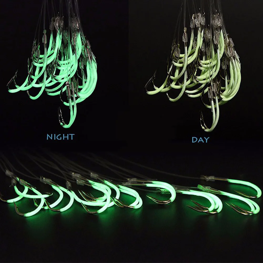 30pcs Luminous Fishing Hooks Fluorescent Fishhooks Carbon Steel Agrafe Line Jig Fishhooks Fishing Barbed Hooks 
30pcs Luminous Fishing Hooks Fluorescent Fishhooks Carbon Steel Agrafe Line Jig Fishhooks Fishing Barbed Hooks