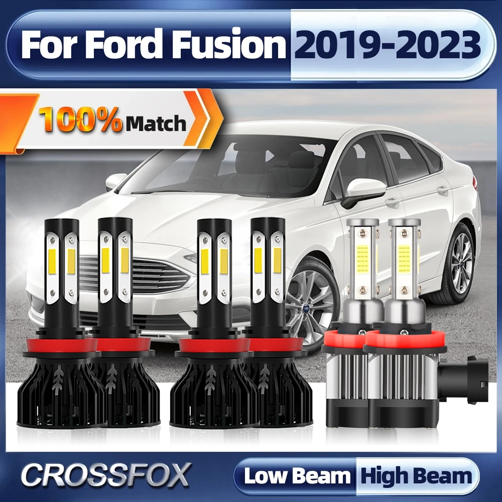 6PCS Car Headlight Bulb H11 Canbus Car Light Bulbs 60000LM 6000K 12V Auto Fog Light For Ford Fusion 2019 2020 2021 2022 2023
6PCS Car Headlight Bulb H11 Canbus Car Light Bulbs 60000LM 6000K 12V Auto Fog Light For Ford Fusion 2019 2020 2021 2022 2023