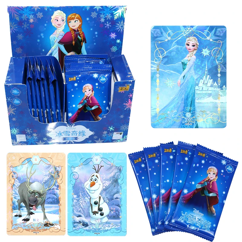 

Frozen Collection Card Disney Girl Anime Character Around Anna Aisha SSR Transparent Card Blind Box Children's Toy Gift