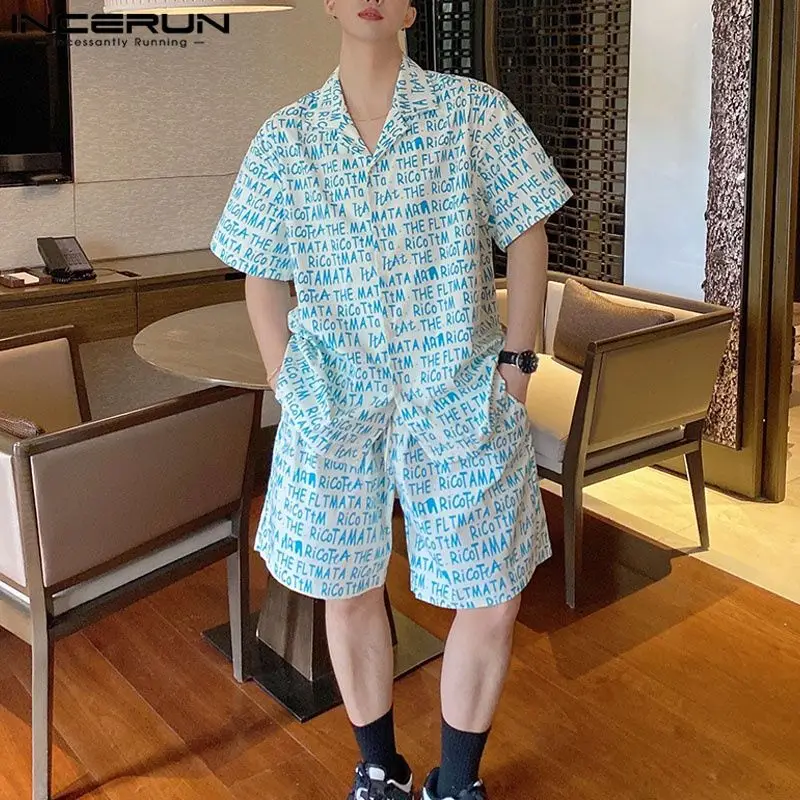 2023 Men's Sets Printing Summer Short Sleeve Shirt & Drawstring Shorts 2PCS Streetwear Loose Fashion Men Suits S-5XL INCERUN
2023 Men's Sets Printing Summer Short Sleeve Shirt & Drawstring Shorts 2PCS Streetwear Loose Fashion Men Suits S-5XL INCERUN