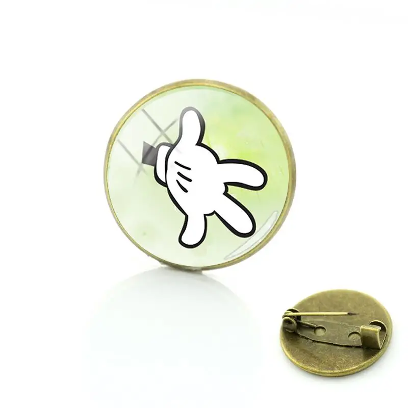 Disney Green Background Brooch Personality Mickey Minnie Picture Cabochon Brooch Men Ladies Retro Brooch
Disney Green Background Brooch Personality Mickey Minnie Picture Cabochon Brooch Men Ladies Retro Brooch