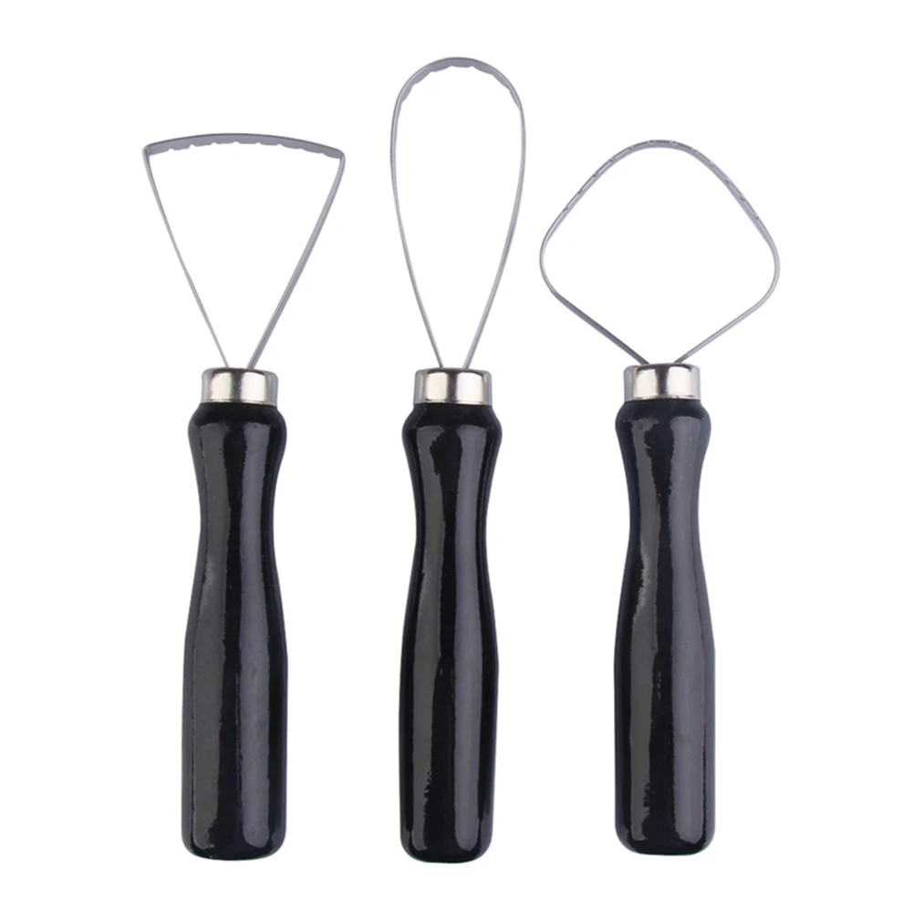 Pottery Clay Sculpture Tools 3 Pcs Wood Loop Tools with Stainless Steel Delicate Design Convenient for Artists
Pottery Clay Sculpture Tools 3 Pcs Wood Loop Tools with Stainless Steel Delicate Design Convenient for Artists