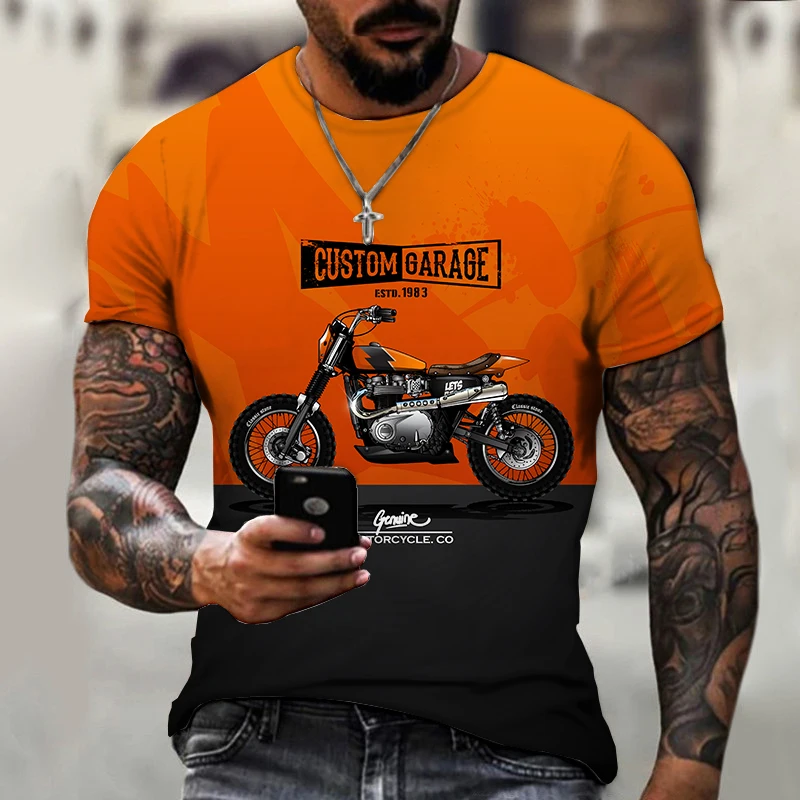 Men's T-shirt Retro Motorcycle 3D Print T-shirts Fashion Hip Hop Breathable Tops Male Tee Cool Short Sleeve Harajuku Style Loose
Men's T-shirt Retro Motorcycle 3D Print T-shirts Fashion Hip Hop Breathable Tops Male Tee Cool Short Sleeve Harajuku Style Loose
