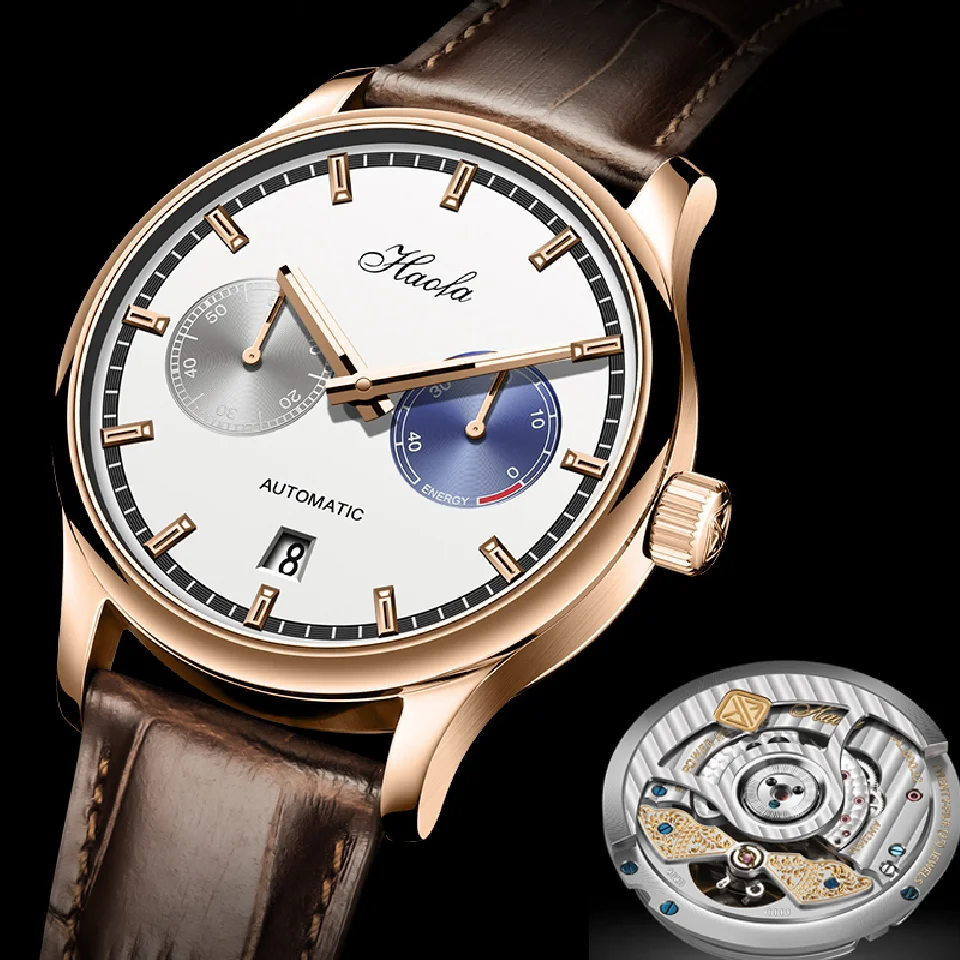 HAOFA Automatic Mechanical Mens Watch Luxury Sapphire Movement Power Reserve 50H Watch For Men Calendar rel��gio masculino 1209
HAOFA Automatic Mechanical Mens Watch Luxury Sapphire Movement Power Reserve 50H Watch For Men Calendar rel��gio masculino 1209