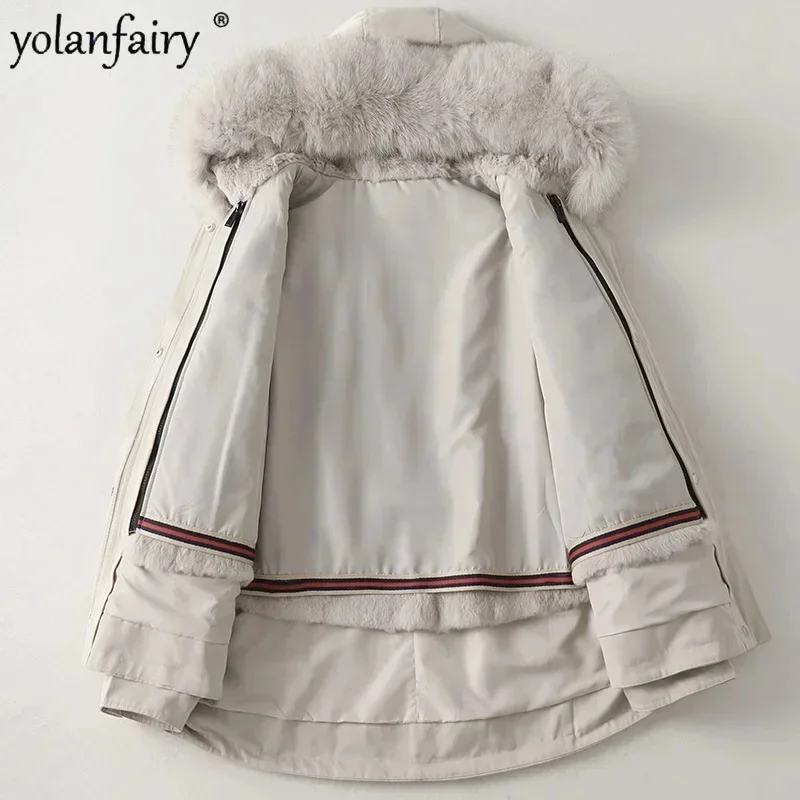 New Winter Coat Women's Parkas Real Fur Jacket Women Rabbit Inner Fox Collar Parka Fashion Clothing Female Outwear F
New Winter Coat Women's Parkas Real Fur Jacket Women Rabbit Inner Fox Collar Parka Fashion Clothing Female Outwear F