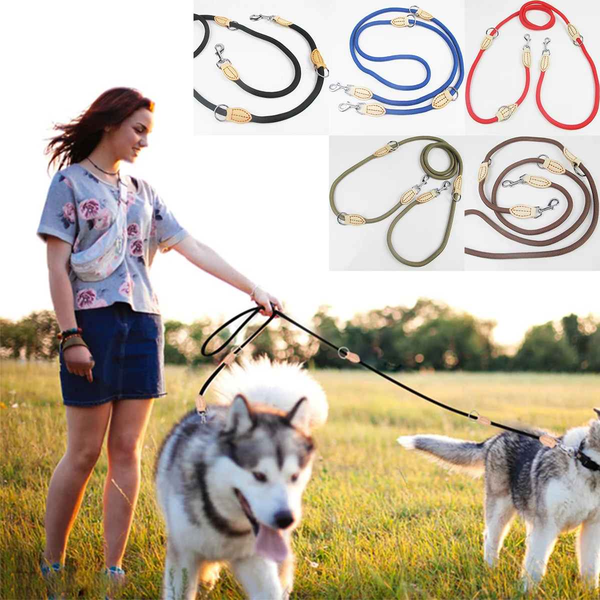 Нейлоновый Многофункциональный поводок для собак, 1,4 см
Нейлоновый Многофункциональный поводок для собак, 1,4 см