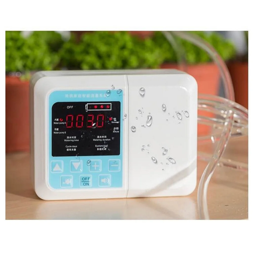 Smart Solar Energy Drip Irrigation System Automatic Plant Watering Device Irrigation Timer Self Watering Kit Double Water Pump
Smart Solar Energy Drip Irrigation System Automatic Plant Watering Device Irrigation Timer Self Watering Kit Double Water Pump