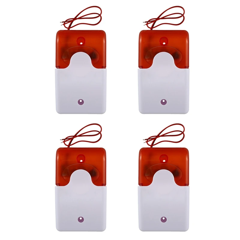 4X Mini Wired Strobe Warning Siren Durable Dc 12V Sound Alarm Flashing Light Sound Siren 115Db Orange
4X Mini Wired Strobe Warning Siren Durable Dc 12V Sound Alarm Flashing Light Sound Siren 115Db Orange