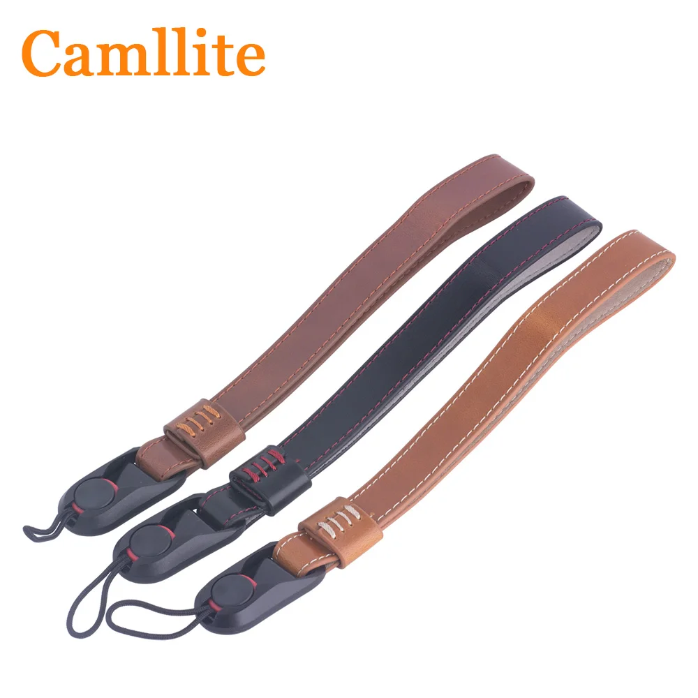 

Camllite Quick Release Leather Camera Wrist Strap For Canon Nikon Sony Fujifilm Lumix Panasonic Olympus Leica SLR Wristband