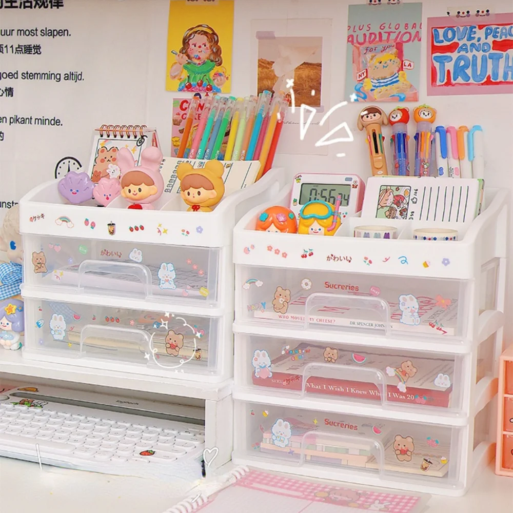 Ins Transparent Desktop Storage Box Drawer Type Cosmetic Box Box Organizer Storage Multi Layer Drawer Basket Desk Shelf Kawaii
Ins Transparent Desktop Storage Box Drawer Type Cosmetic Box Box Organizer Storage Multi Layer Drawer Basket Desk Shelf Kawaii