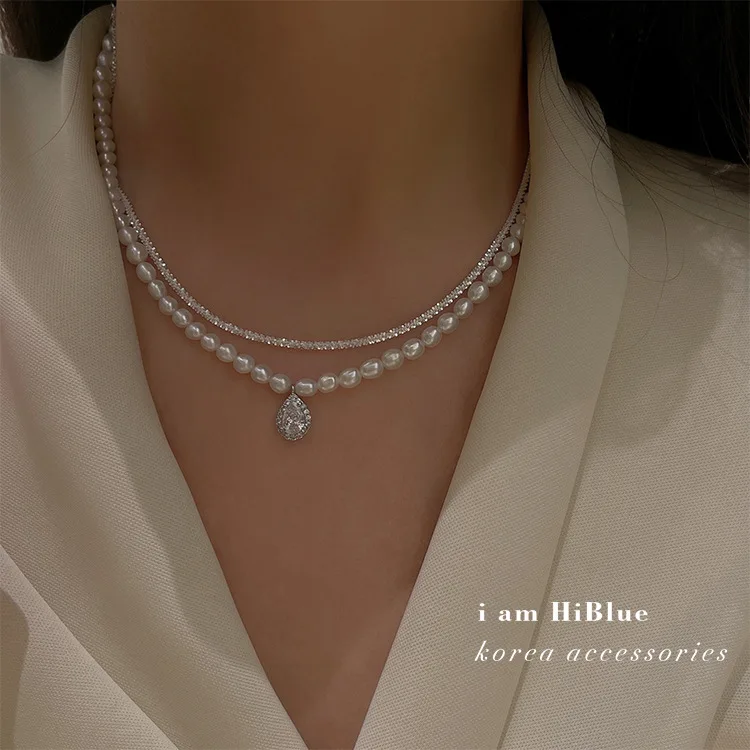 ins Double Layer Detachable Pearl Necklace Simple Clavicle Chain Freshwater Pearl Korean Designer Jewelry For Women Necklace
ins Double Layer Detachable Pearl Necklace Simple Clavicle Chain Freshwater Pearl Korean Designer Jewelry For Women Necklace