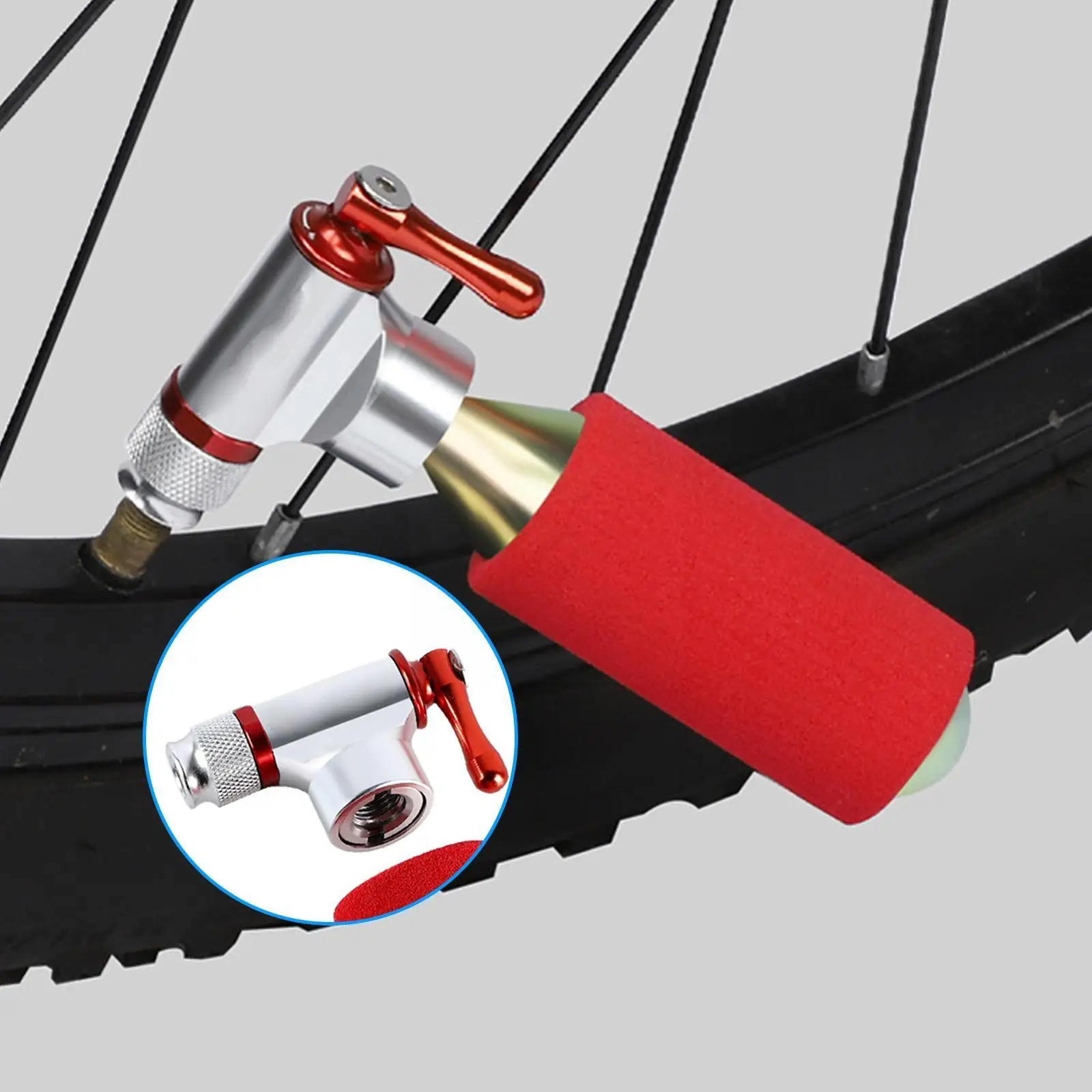 Портативный клапан Schrader, насос для велосипедных шин, насос для накачки шин с резьбой, из алюминия, без быстрых баллонов, газовый B5U4 
Портативный клапан Schrader, насос для велосипедных шин, насос для накачки шин с резьбой, из алюминия, без быстрых баллонов, газовый B5U4