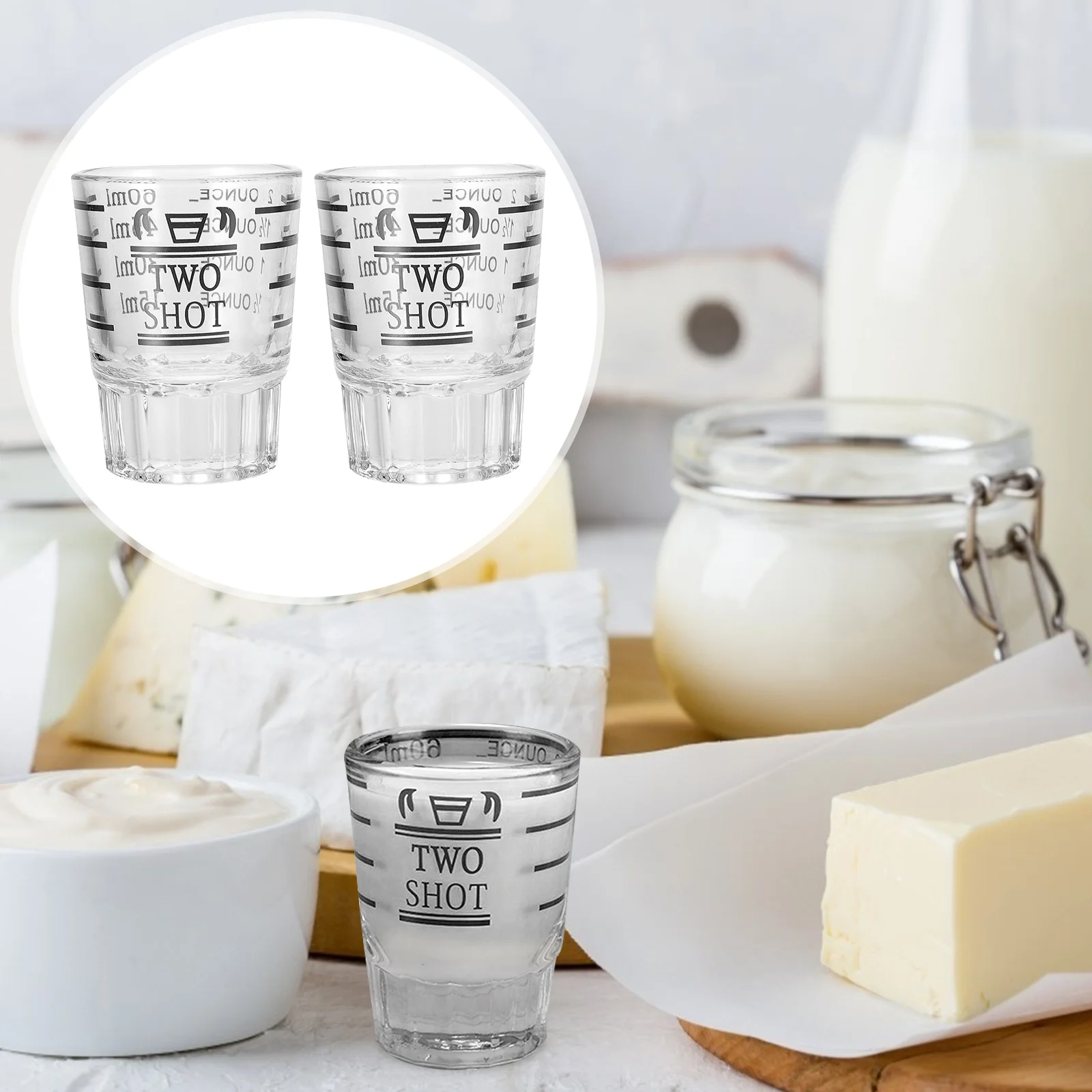 Measuring Cup Shot Pitcher Cups Baking Coffee Espresso Liquid Barista Kitchen Glasses Graduated Beaker Jup 60Ml Practical Tool
Measuring Cup Shot Pitcher Cups Baking Coffee Espresso Liquid Barista Kitchen Glasses Graduated Beaker Jup 60Ml Practical Tool