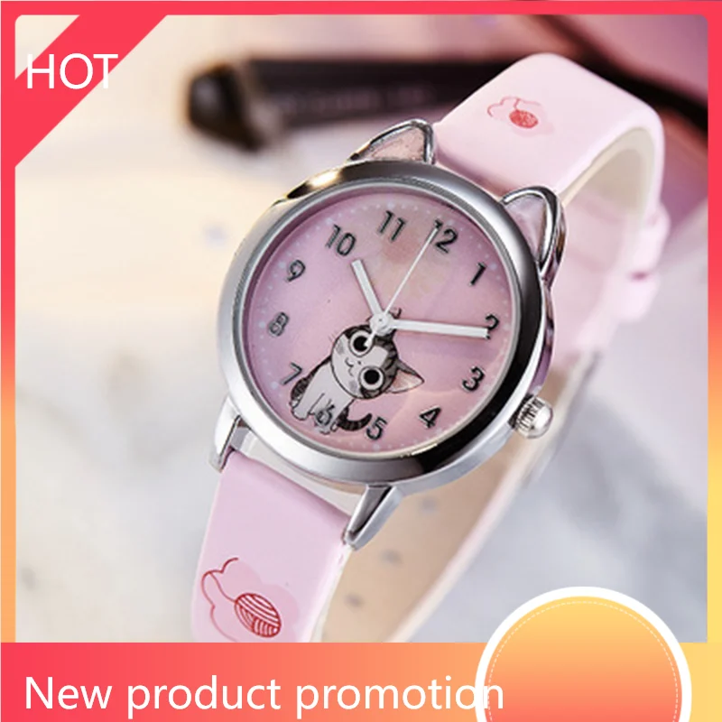 Hot Arrive Cute Cheese Cat Pattern Kids Watches Girls Quartz Analog Child Watches for Women Student Clock Gift Relogio Feminino
Hot Arrive Cute Cheese Cat Pattern Kids Watches Girls Quartz Analog Child Watches for Women Student Clock Gift Relogio Feminino