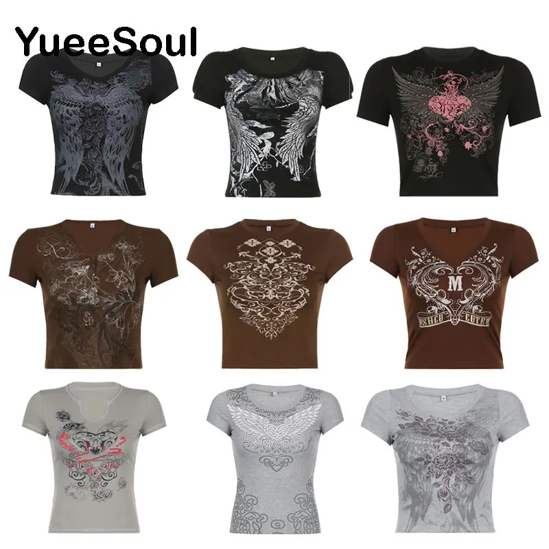 2022 New Vintage Crop Tops Floral Print Short Sleeveless Women T Shirts Fairy Grunge Y2k Aesthetic Fairycore Fashion Summer Tops
2022 New Vintage Crop Tops Floral Print Short Sleeveless Women T Shirts Fairy Grunge Y2k Aesthetic Fairycore Fashion Summer Tops