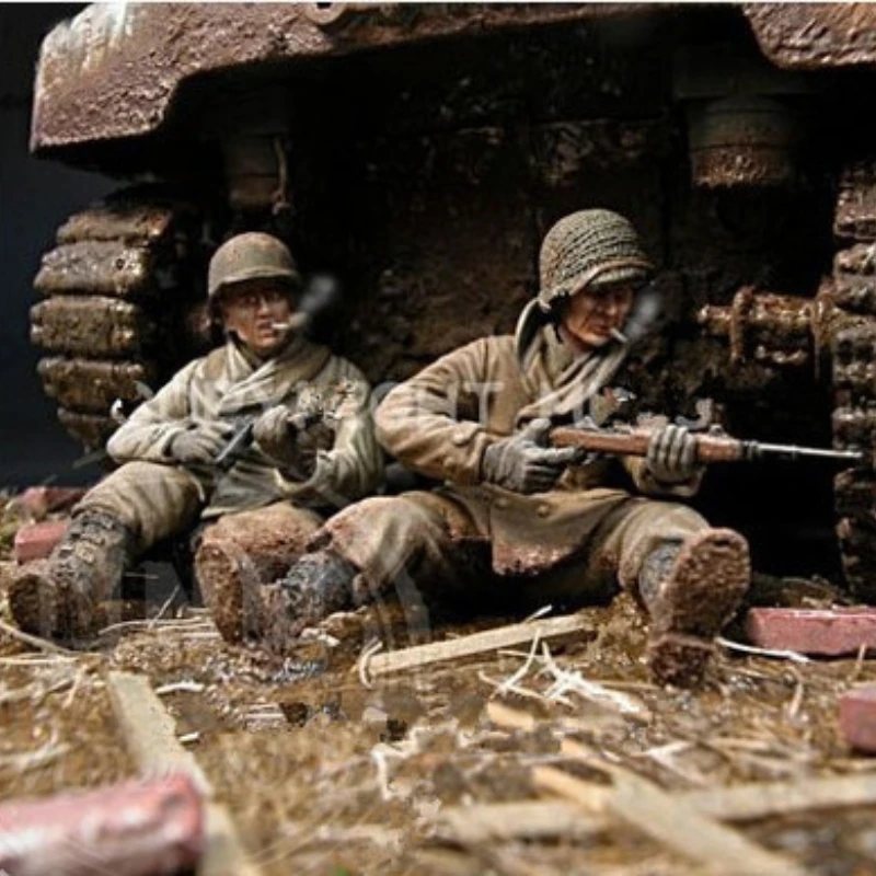 1/35 Scale Resin Figure Model Kit Modern WWII US Infantry 2-Person Scene Layout Miniature Figure Unpainted Unassembled DIY Toy
1/35 Scale Resin Figure Model Kit Modern WWII US Infantry 2-Person Scene Layout Miniature Figure Unpainted Unassembled DIY Toy