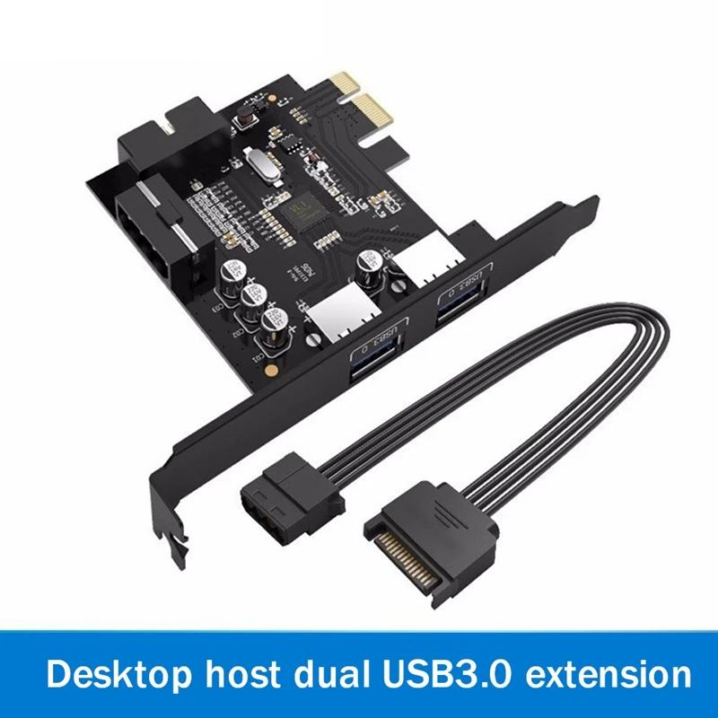 

ORICO Expansion Card USB3.0 PCI Express Adapter PCI-E To USB3.0 Desktop Expansion Card 20 Pin To USB3.0 Expansion Card