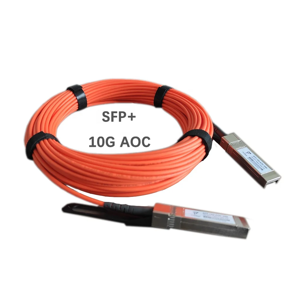 10G SFP+ AOC Cable 1m 2m 3m 5m 7m 10m Active Optical SFP Cable AOC Module SFP+ 10G AOC
10G SFP+ AOC Cable 1m 2m 3m 5m 7m 10m Active Optical SFP Cable AOC Module SFP+ 10G AOC