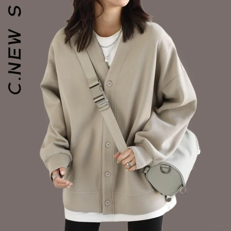 C.New S 2022 New Women Sweatshirt Casual V Neck Button Warm Sweatshirt Jacket Warm For Women Casual Tracksuit Clothes
C.New S 2022 New Women Sweatshirt Casual V Neck Button Warm Sweatshirt Jacket Warm For Women Casual Tracksuit Clothes