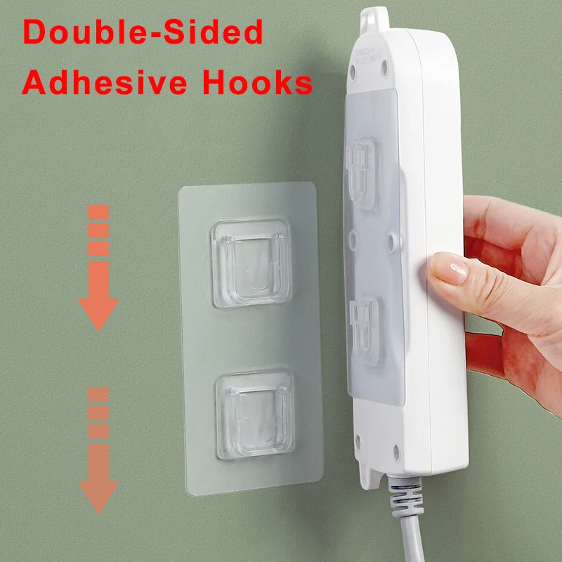 Double-Sided Adhesive Hooks Wall Hanger Storage Row Socket Holder Adhesive Suction Cup Sucker Transparent Hooks For Kitchen Bath 
Double-Sided Adhesive Hooks Wall Hanger Storage Row Socket Holder Adhesive Suction Cup Sucker Transparent Hooks For Kitchen Bath