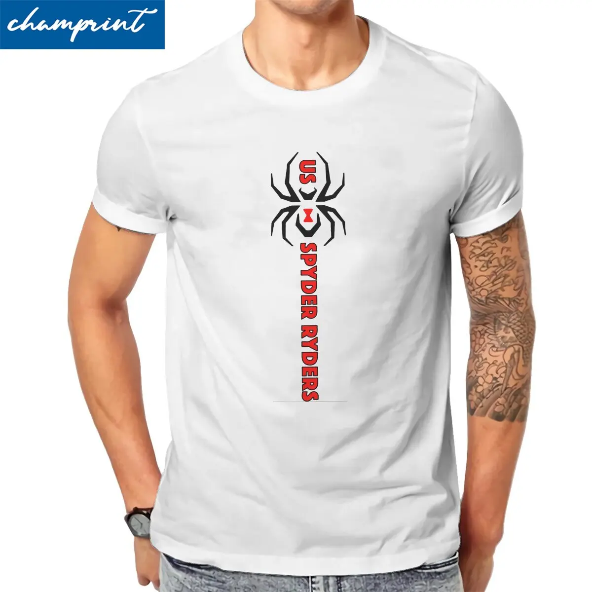 Novelty Black Widow Spider T-Shirt for Men O Neck Pure Cotton T Shirts US Spyder Ryders Short Sleeve Tees Gift Idea Clothing
Novelty Black Widow Spider T-Shirt for Men O Neck Pure Cotton T Shirts US Spyder Ryders Short Sleeve Tees Gift Idea Clothing