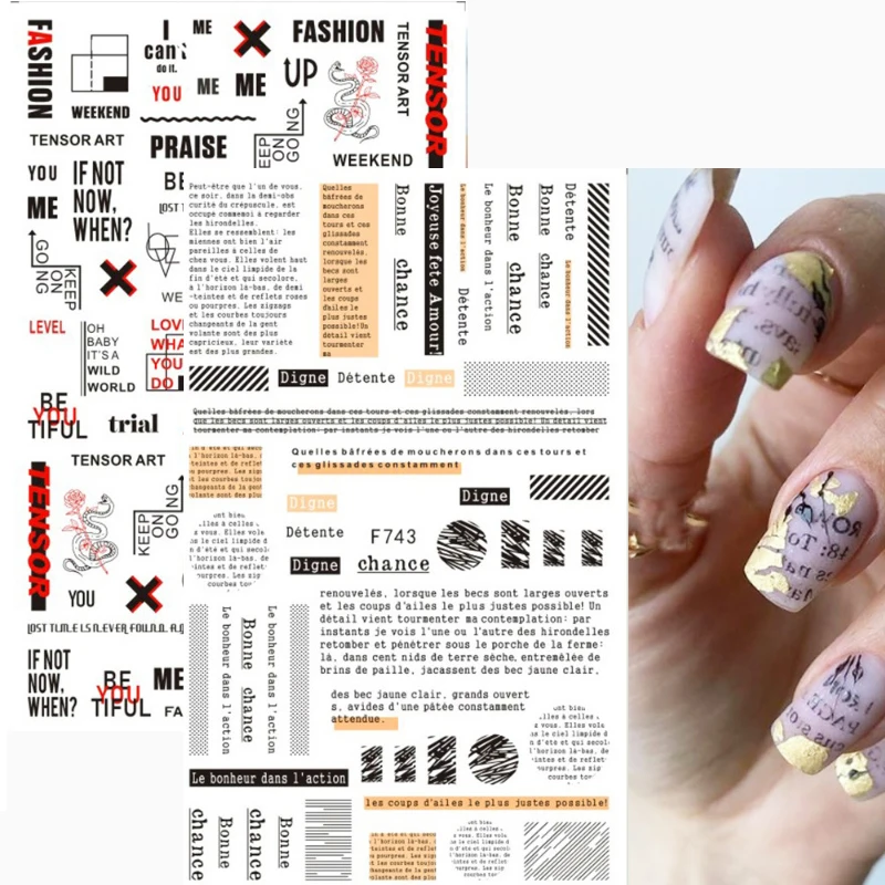 Nail StickersAbstract art lines black and white butterfly Nail Art Water Decals Nail Art Decorations Accessories For Nail Tips
Nail StickersAbstract art lines black and white butterfly Nail Art Water Decals Nail Art Decorations Accessories For Nail Tips