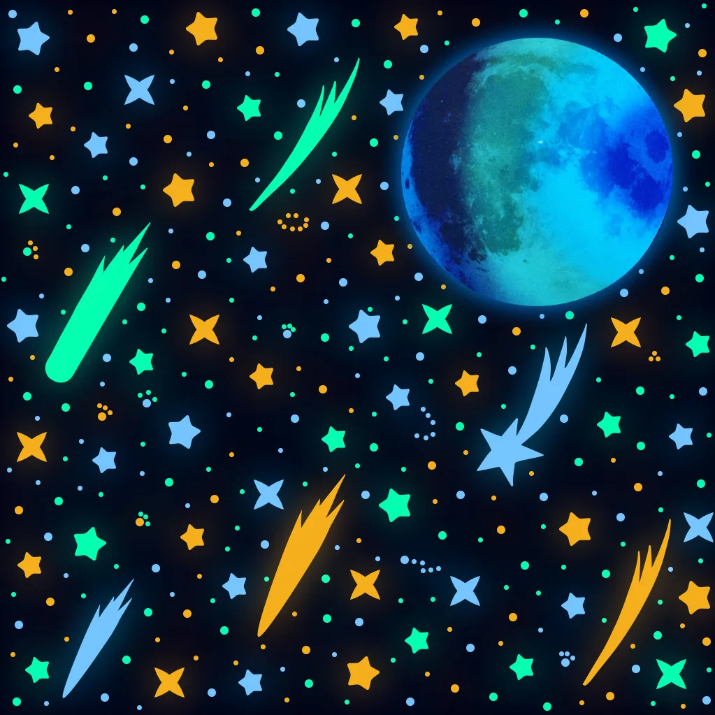 Rainbow Home Decor Luminous Stickers 589pcs Meteors Blue-green Powder Combination Moon Stars Wholesale Wall Room Decoration
Rainbow Home Decor Luminous Stickers 589pcs Meteors Blue-green Powder Combination Moon Stars Wholesale Wall Room Decoration