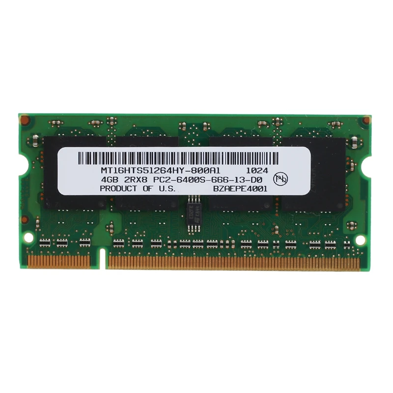 Оперативная память для ноутбука 4 Гб DDR2 800 МГц PC2 6400 SODIMM 2RX8 200 Контактов памяти AMD -