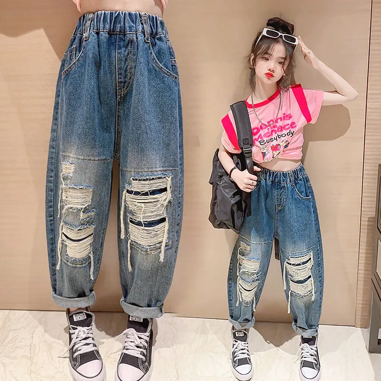 Girls Clothes Teenager Year Ripped Jeans Fashion Casual Girl Denim Pants
Girls Clothes Teenager Year Ripped Jeans Fashion Casual Girl Denim Pants