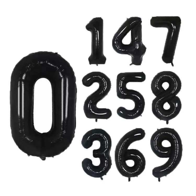 40Inch Big Foil Birthday Balloons White Black Number Balloon 0-9 Happy Birthday Baby Shower Decoration Party Wedding Balloons
40Inch Big Foil Birthday Balloons White Black Number Balloon 0-9 Happy Birthday Baby Shower Decoration Party Wedding Balloons