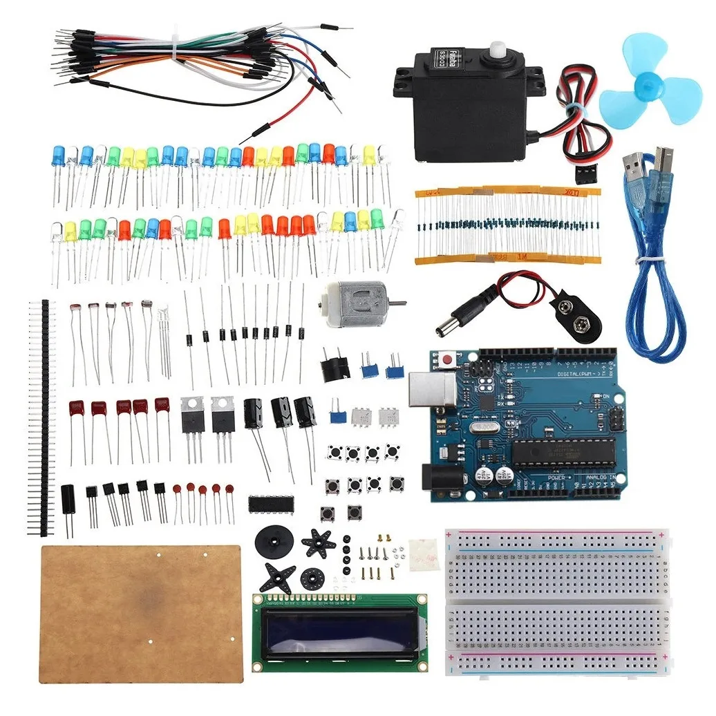 

KW AR Start Kit DC MotorTest Board Components for Arduino UNO R3