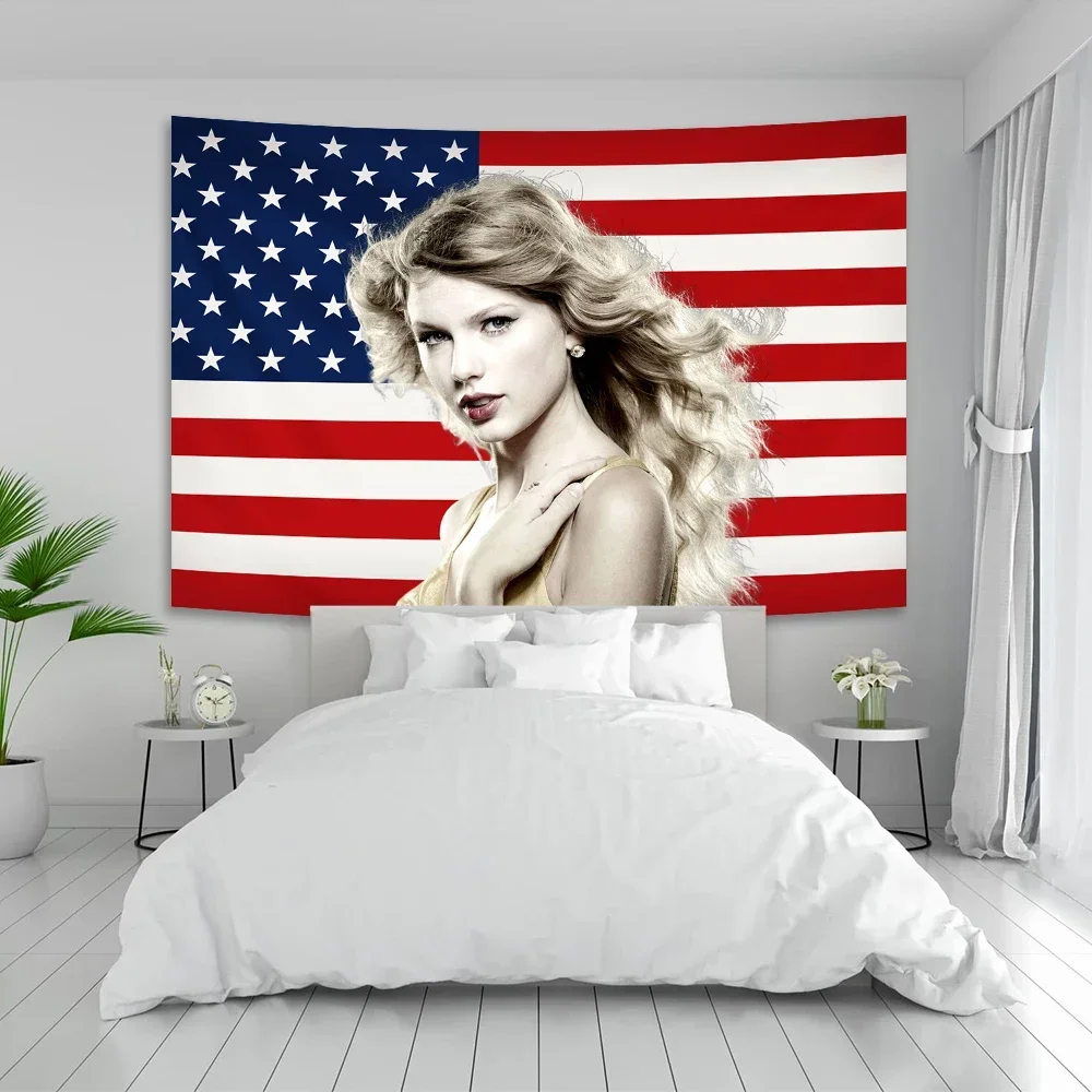 

Гобелен американский поп-певец Тейлор с принтом, украшение для спальни, баннер для комнаты, настенный подвесной диван, стена