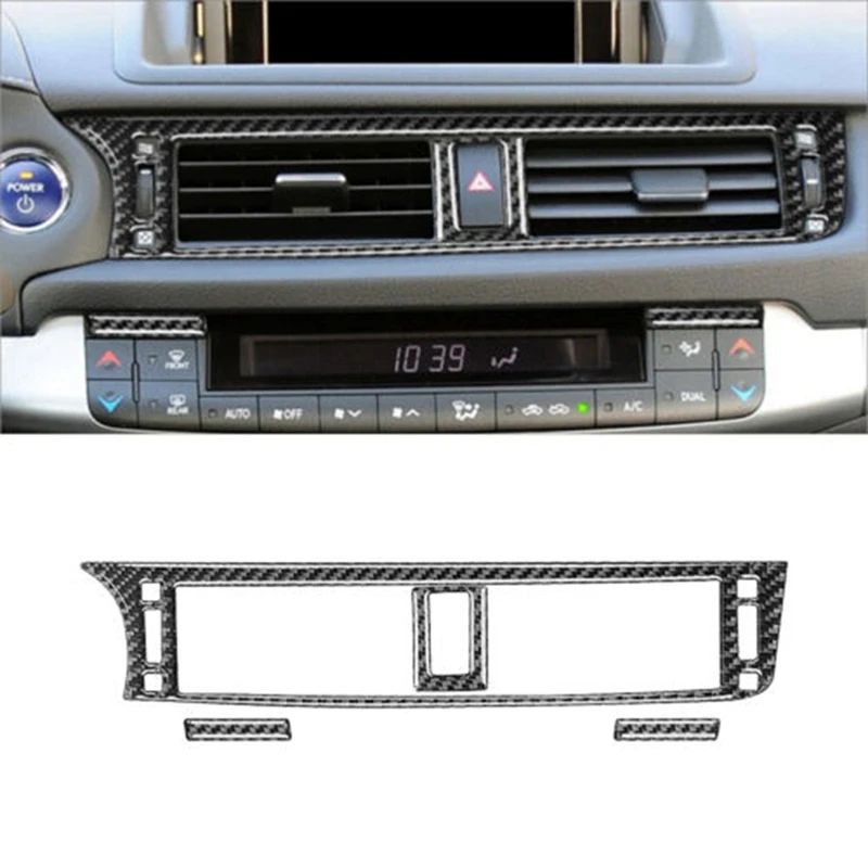 Крышка для решетки воздуховода из углеродного волокна, Центральная Крышка для решетки воздуховода, декоративные аксессуары для Lexus CT 2011-2017
Крышка для решетки воздуховода из углеродного волокна, Центральная Крышка для решетки воздуховода, декоративные аксессуары для Lexus CT 2011-2017