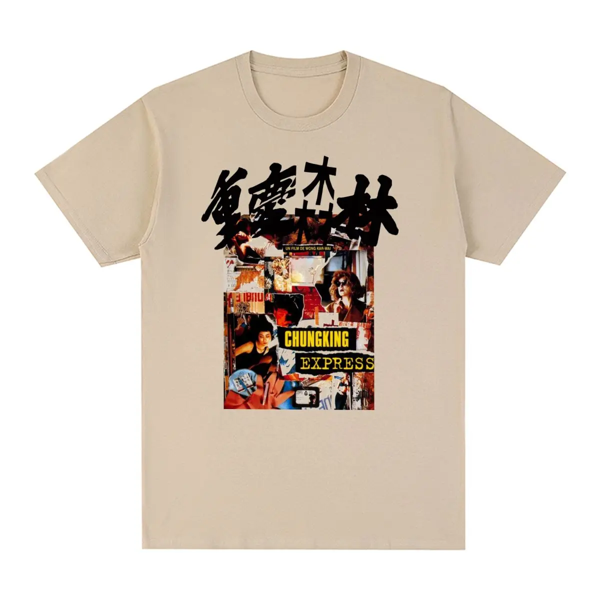 

Chungking Express Vintage T-shirt Wong Kar-wai Movie Film Classic Chinese Cotton Men T shirt New Tee Tshirt Womens Tops