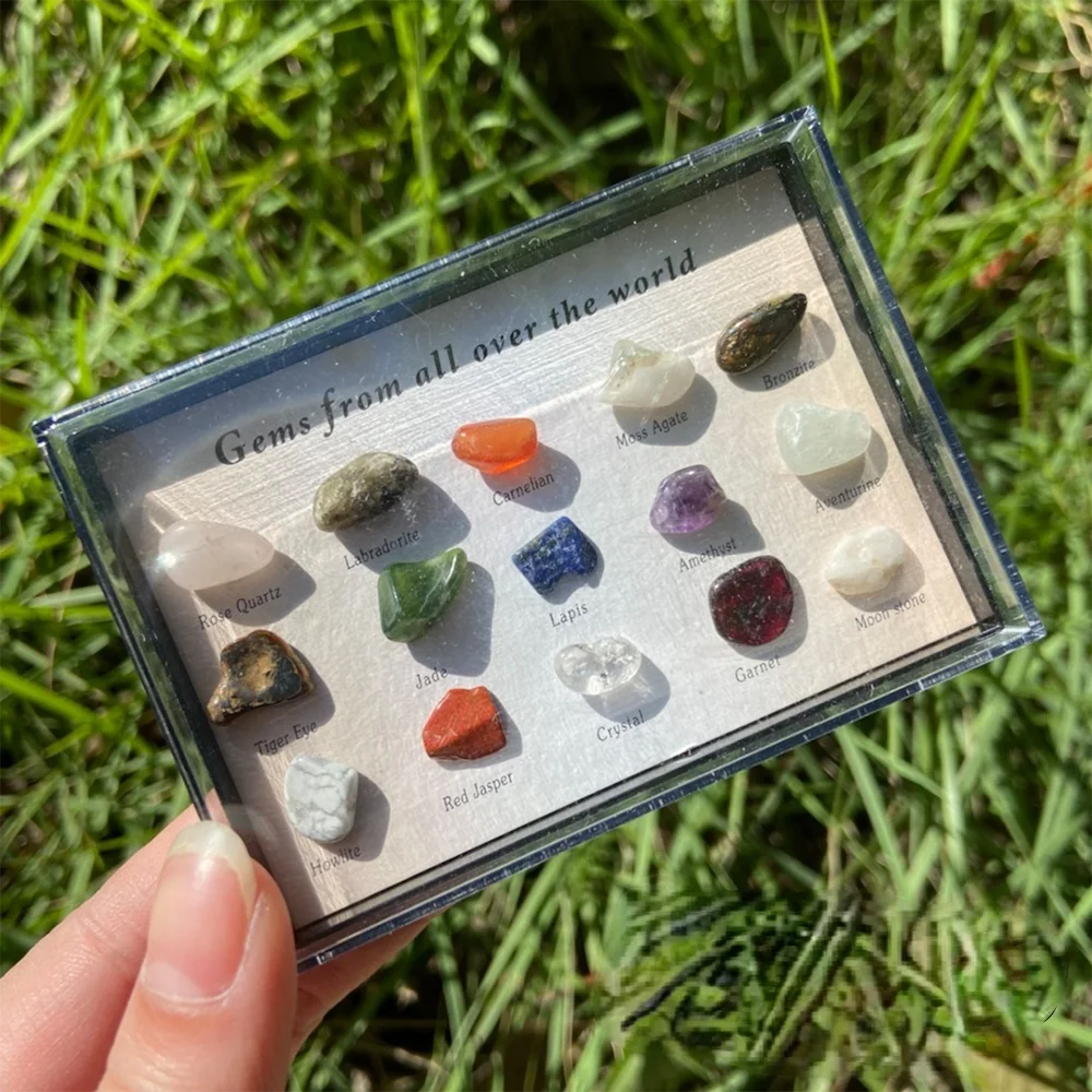 15pcs/Box Natural Geode Crystal Specimen Raw Ore Mineral Pyrite Kyanite Amethyst Quartz Stone Teaching Reserch Home Decor Reiki
15pcs/Box Natural Geode Crystal Specimen Raw Ore Mineral Pyrite Kyanite Amethyst Quartz Stone Teaching Reserch Home Decor Reiki