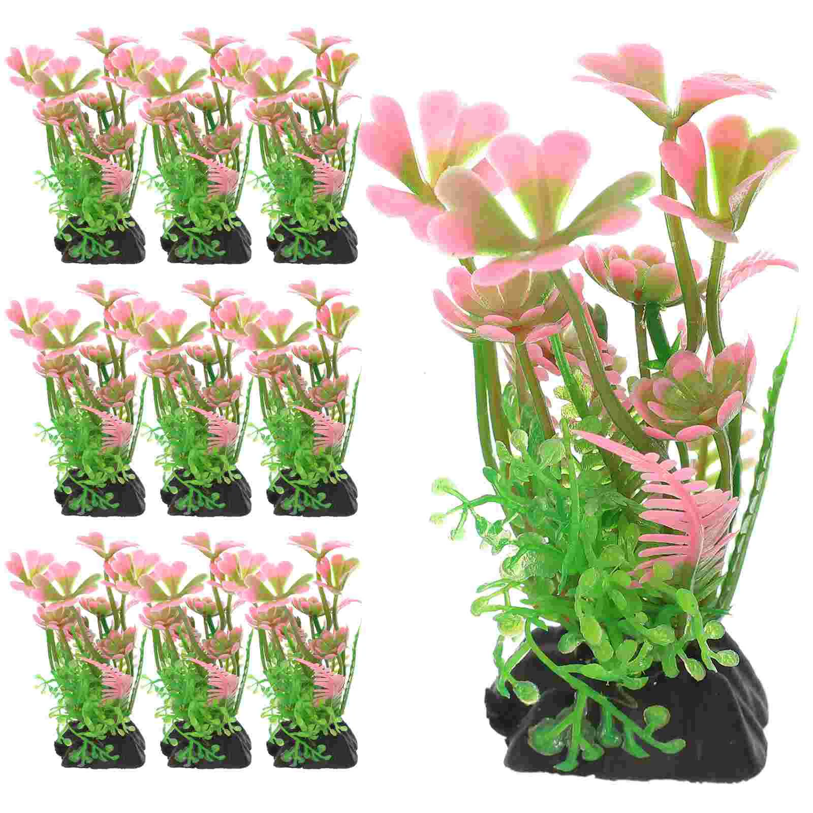 10 Pcs Fish Tank Plastic Plants Succulent Artificial Hydroponic Betta Toys Decorations Aquarium Grass
10 Pcs Fish Tank Plastic Plants Succulent Artificial Hydroponic Betta Toys Decorations Aquarium Grass