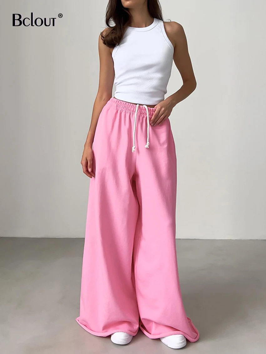 Bclout Autumn Knitted Loose Pink Pants Women 2023 Elegant Solid High Waist Lace-Up Trousers Streetwear Khaki Sexy Wide Leg Pants
Bclout Autumn Knitted Loose Pink Pants Women 2023 Elegant Solid High Waist Lace-Up Trousers Streetwear Khaki Sexy Wide Leg Pants