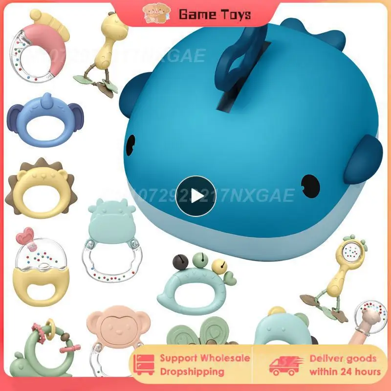 Baby Rattle Set Neonatal Rattle Whale Teether Can Be Boiled Soft Rubber Molar Baby Shaker Rotating Rattle Educational Toy
Baby Rattle Set Neonatal Rattle Whale Teether Can Be Boiled Soft Rubber Molar Baby Shaker Rotating Rattle Educational Toy