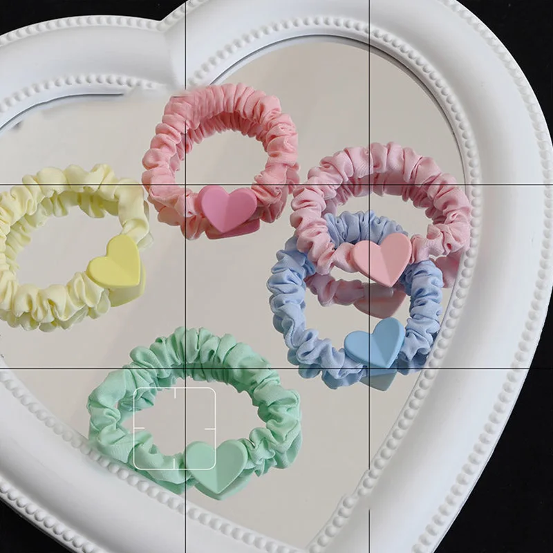 Candy Color Love Heart Hair Ring Girl Heart Macaron Hair Rope Elasticity Pleated Ponytail Holder Elastic Scrunchies Rubber Bands
Candy Color Love Heart Hair Ring Girl Heart Macaron Hair Rope Elasticity Pleated Ponytail Holder Elastic Scrunchies Rubber Bands